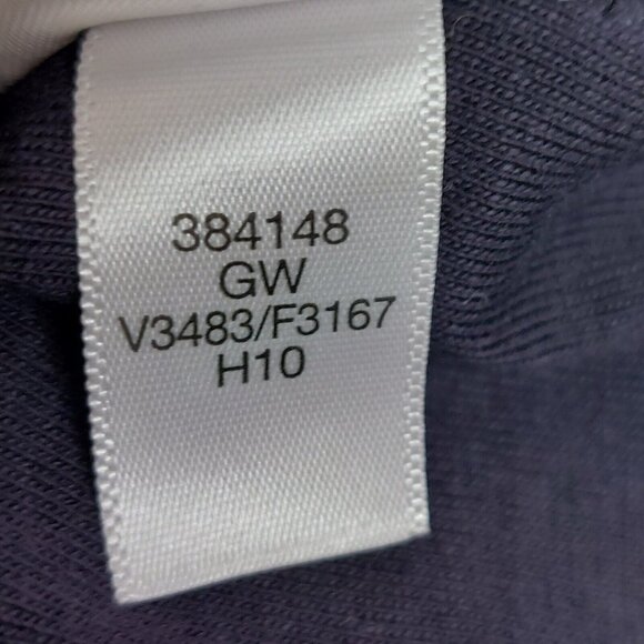 Lands End Womens XS Petite Polo Shirt Short Sleeve Navy Print Collar - Picture 12 of 12